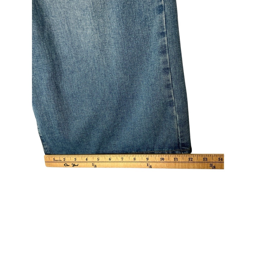 L&B Lucky & Blessed Jeans Small Culottes Western Boho Indie Wide Leg Cropped - Picture 13 of 14